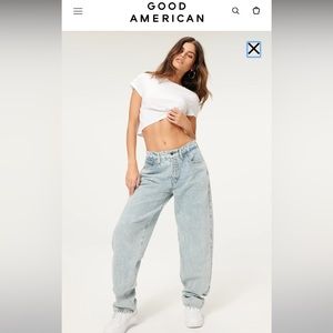 NWT GOOD AMERICAN GOOD '90S LOOSE